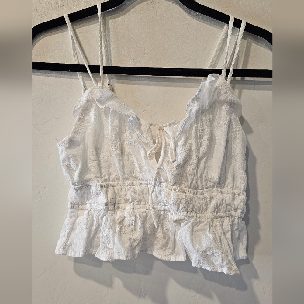 White Sleeveless Top